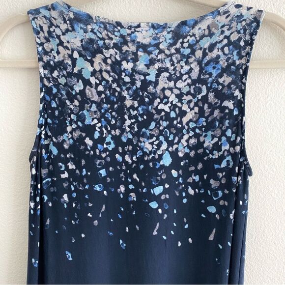 J. Jill Pure Jill Splatter Print Stretch Sleeveless Maxi Dress Size XS - Picture 6 of 9